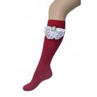 Dantelli Diz Altı Çorap